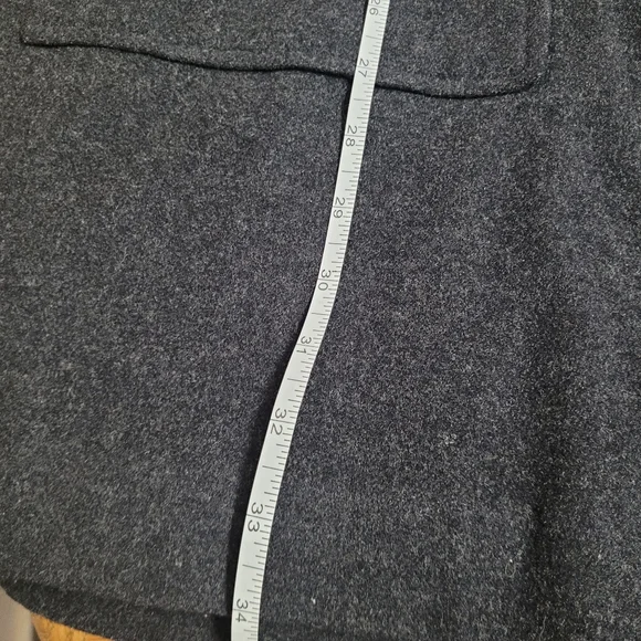 Women's L.L.Bean Wool Blend Coat With Removable Hood Large - Picture 11 of 11